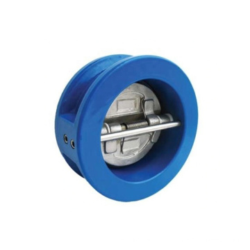High Quality DI DN150 Rubber Non Return Wafer Type Dual Plate Check Valve